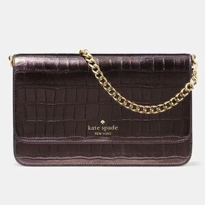 NWT Kate Spade Madison Croc Embossed Willow Medium Convertible Crossbody